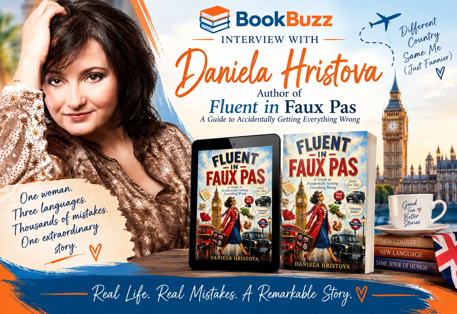 BookBuzz Interviews Author Daniela Hristova About Her New Memoir – Fluent in Faux Pas